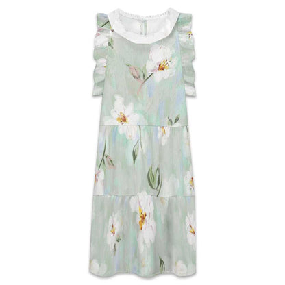 Ruffled high-waisted dress