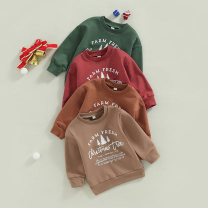 Kinder kerst sweatshirt met print