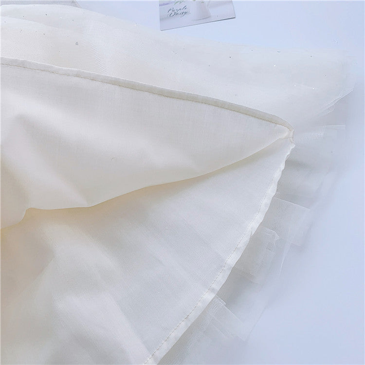 Meisjes gebreide trui met cardigan