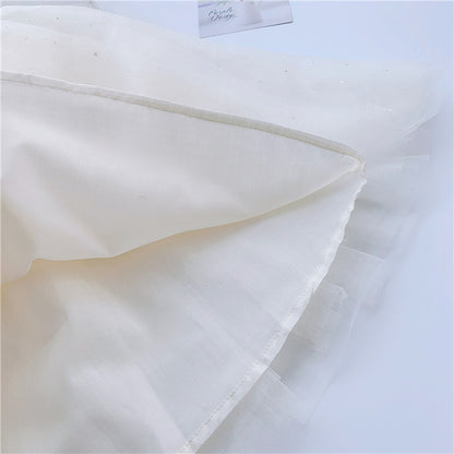 Meisjes gebreide trui met cardigan