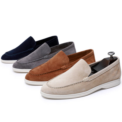 Klassieke vintage leren herenloafers