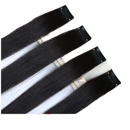 Real human hair invisible clip-ins without any trace 1 pcs or 5 pcs