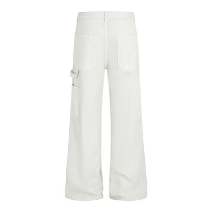 Micro-La Jeans Dipped Loose Rivet All-Match Casual Pants