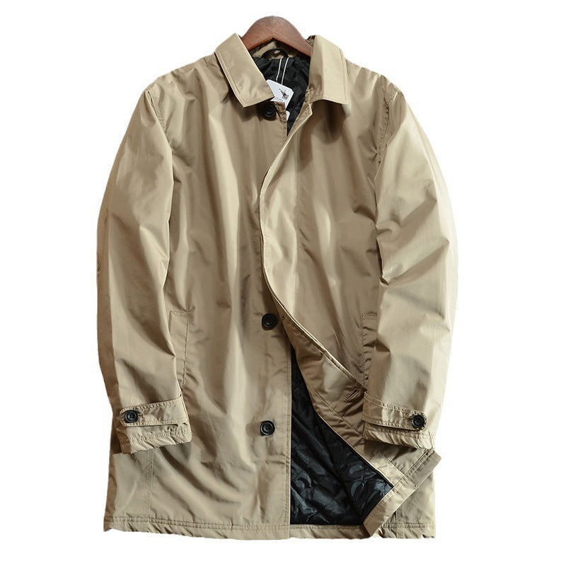 Mid-length trench coat