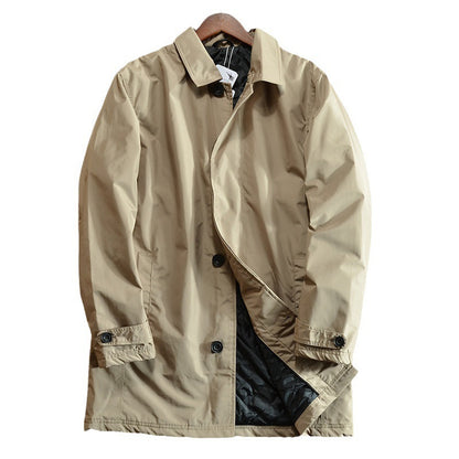Mid-length trench coat