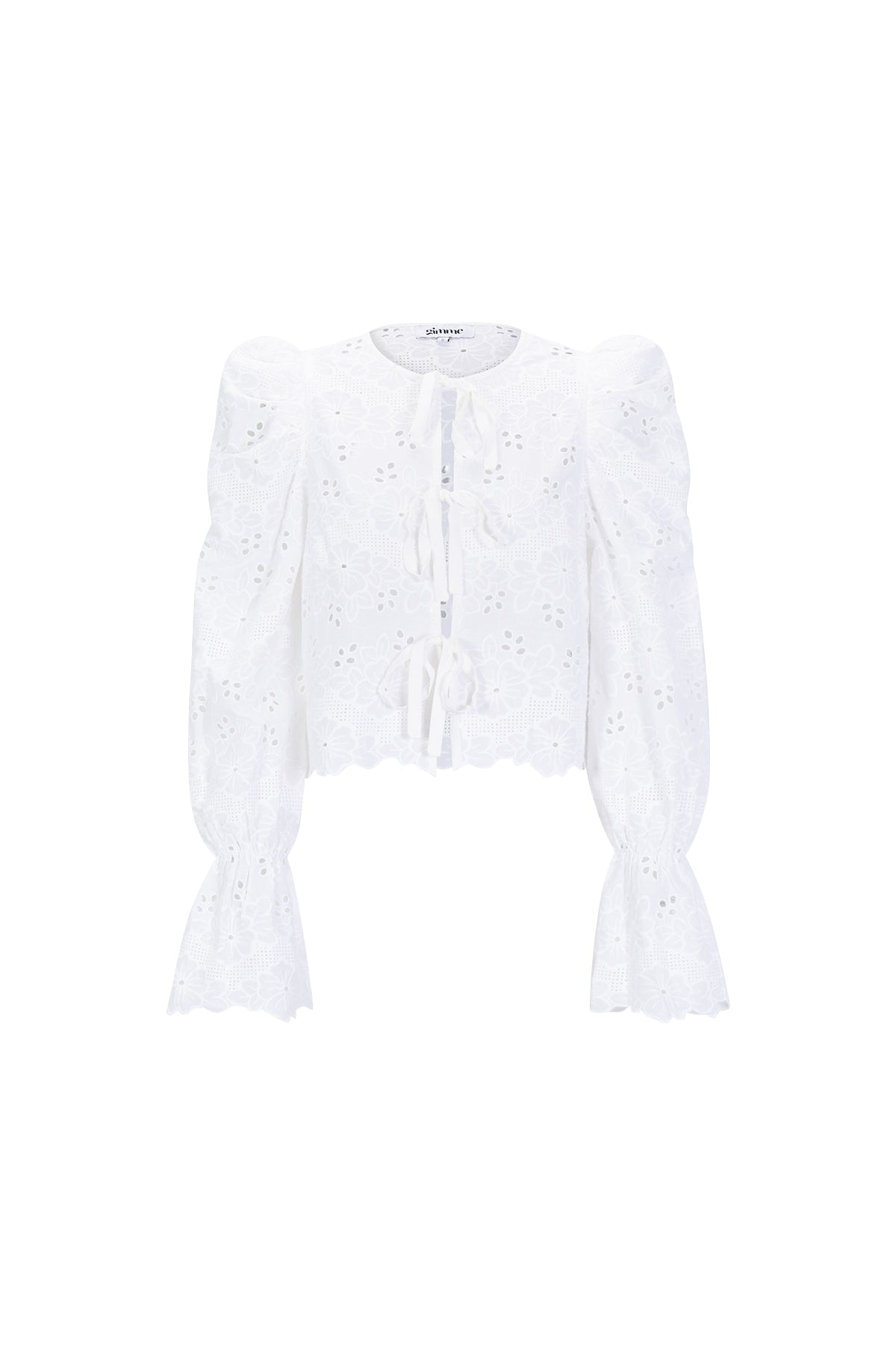 Crochet top met strikken