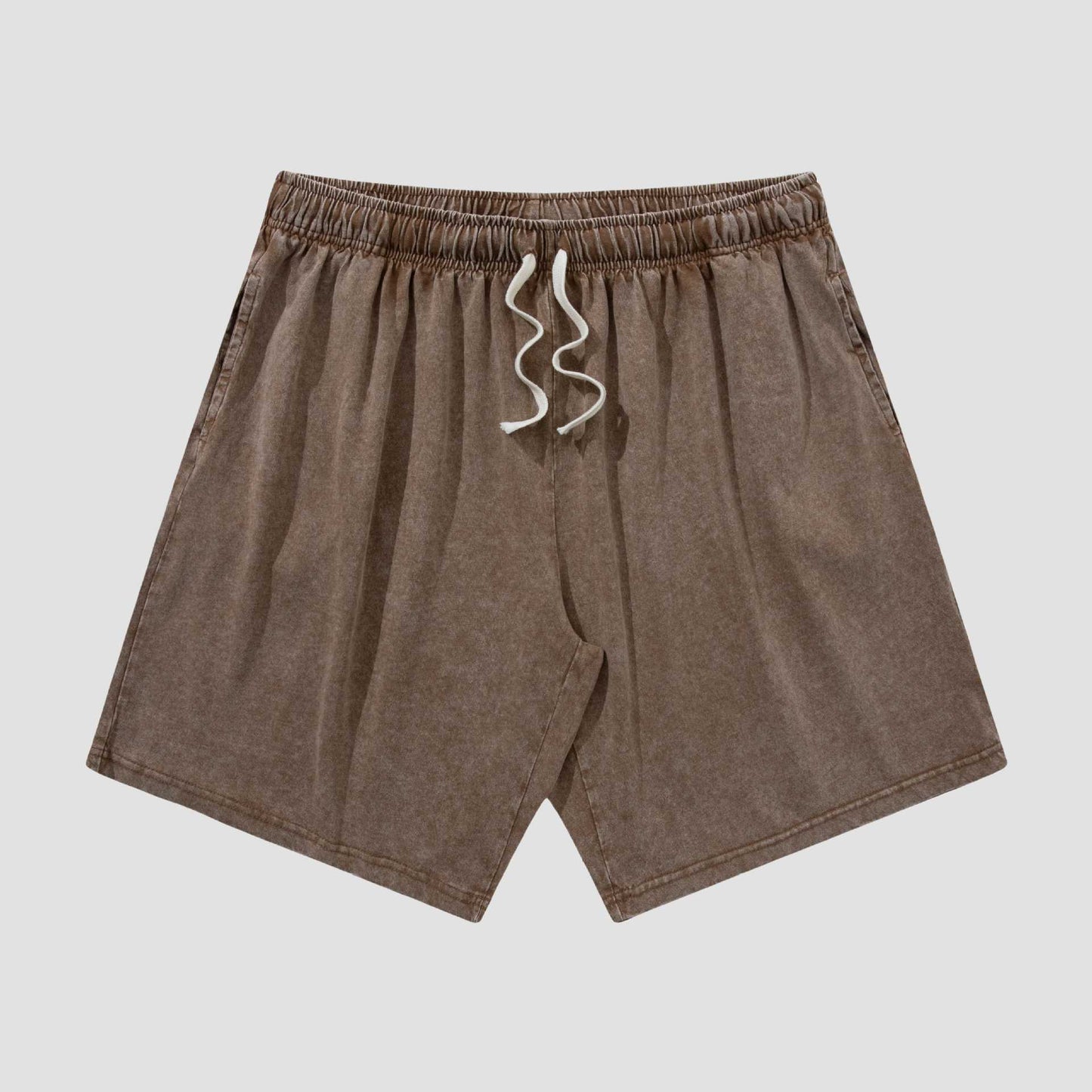 Men's Vintage Washed Cotton Shorts Set