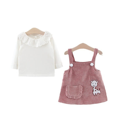 Girls Two-Piece Skirt Set