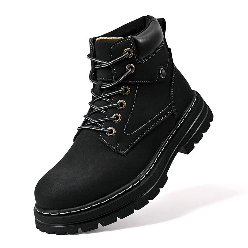 Men's high-top warm outdoor work boots
