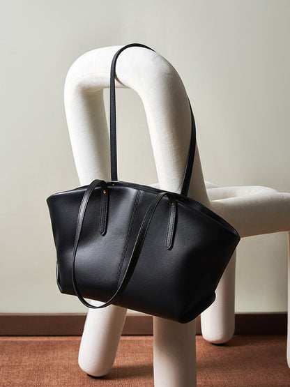 Women's Genuine Leather Large Capacity Tote Bag Shoulder Handbag