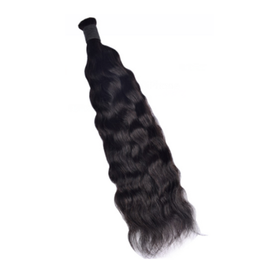 Premium Wet and Wavy Braiding Hair   #1B Natural Black | 100% Human Hair